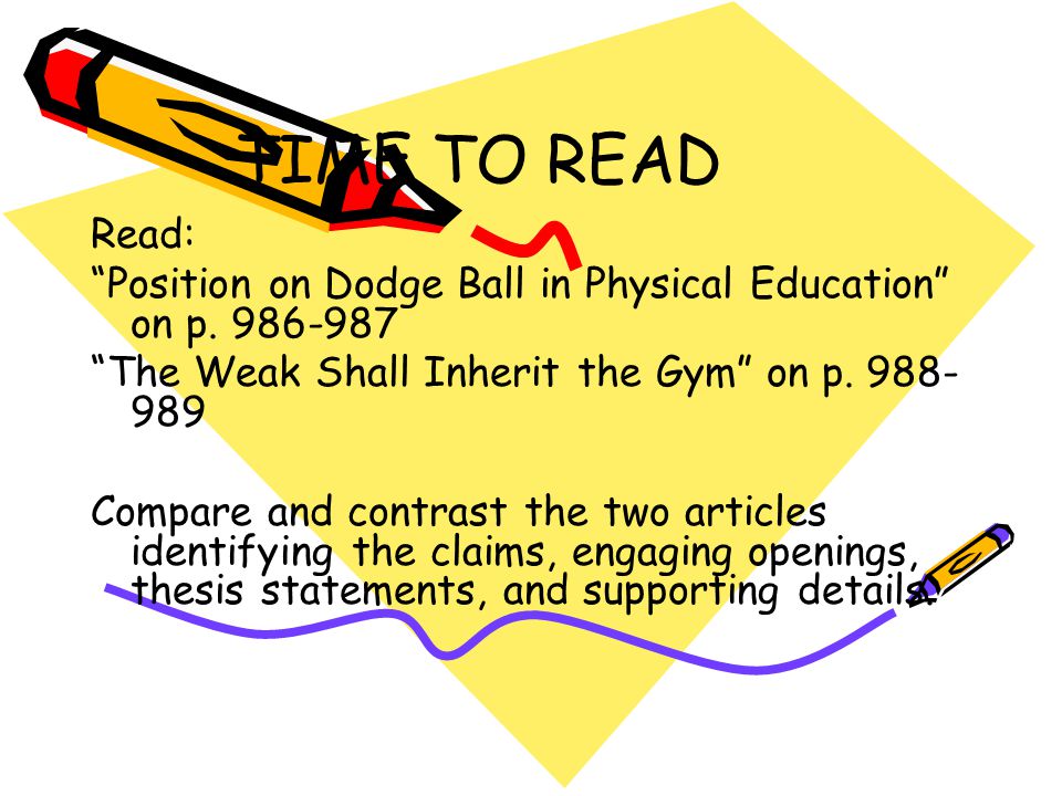 Thesis statement about gym